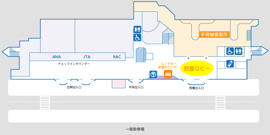 宮古島空港フロアマップ