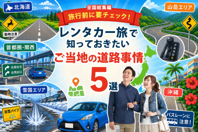 【全国総集編】旅行前に必見！レンタカー旅で知っておきたい「ご当地の道路事情」5選